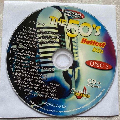 1950 karaoke cdg chartbuster - cdg,