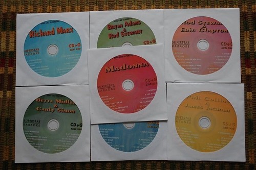Cdg karaoke discs 1980s - discs,