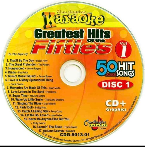 Chartbuster fifties karaoke - chartbuster,